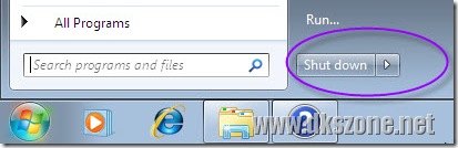 Start Menu default power button shutdown Start Menu default power button shutdown