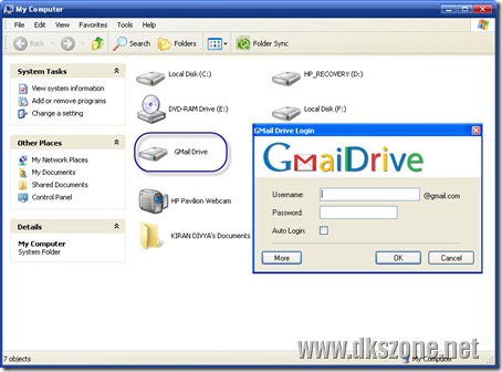 Use your Gmail Account as Online Backup with Gmail Drive
