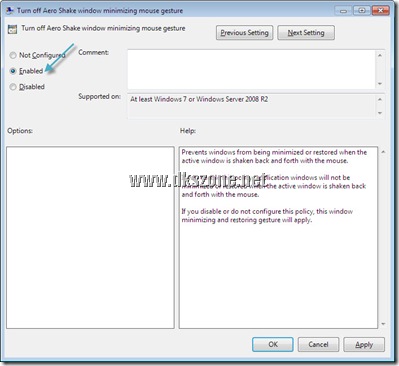 How to Enable / Disable Aero Shake in Windows 7?