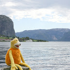 Erich an der Kreuzung Lysefjord/Høgsfjord