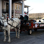 Free sleigh rides give visitors a unique tour option through the town