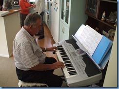 Ken Mahy playing the Korg Pa1X - the lessons are starting to pay-off Ken - nice playing!