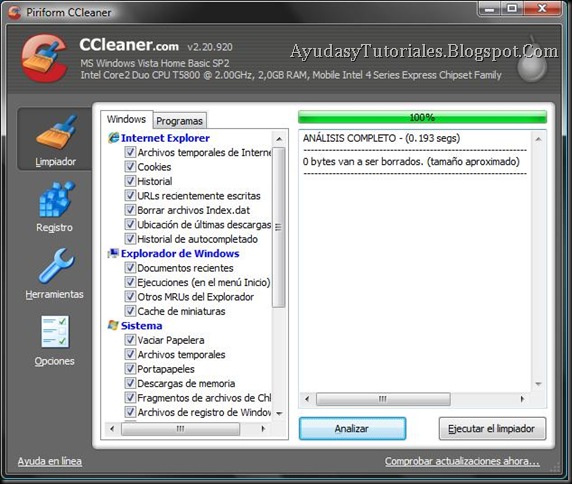 CCLeaner - Limpiador