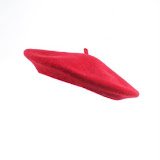 100% wool beret 2002 red