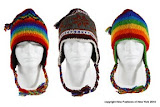 100% wool hand made ear flap hats