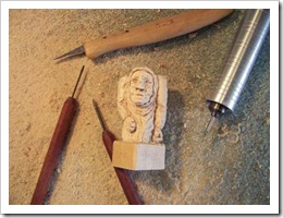 Carving first chess piece-1-1-10