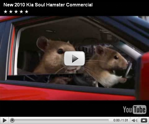 Hamters estrelam em propaganda do kia soul nos EUA