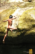 Jumping Down at Sagada's Bomod-Ok Falls