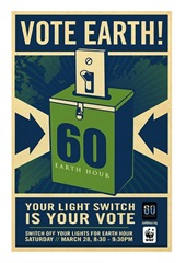 Shepard Fairey's Earth Hour Poster