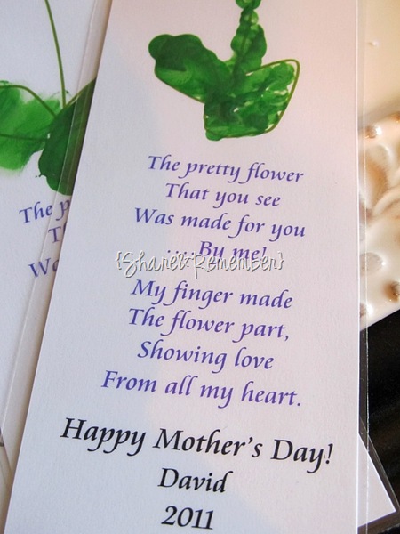 Flower Bookmarks for Mom {Mother’s Day}