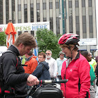 Click to Expand Roxanne at Bike to Work Day on Fountain Square checking out a Segway, May 14, 2009.