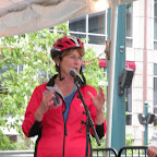 Click to Expand Roxanne at Bike to Work Day Rally on Fountain Square, May 14, 2009