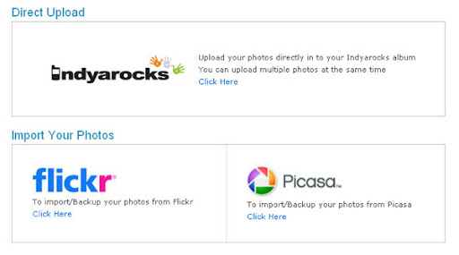 Backup Your Flickr & Picasa Images via Indyrocks Backup Import images of Flickr and Picasa web albums vis Indyrocks.com photo free sms
