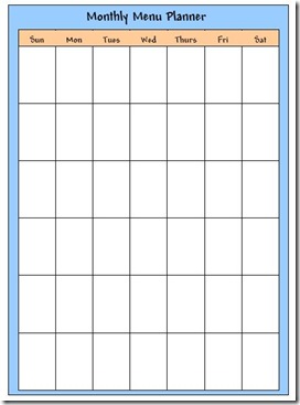 Blank+menu+planner