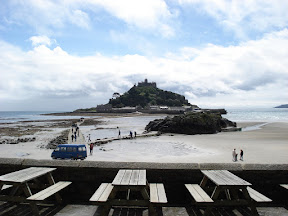 Looking back at the mount from the mainland