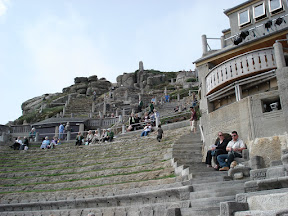 This theatre stares directly over the cliff, its high too!