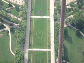 Someone burned this heart into the grass, is it part of the wedding proposal I wonder?