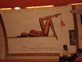 This ad was everywhere, except someone had graffiti'd a bikini bottom ON her... Now she has too