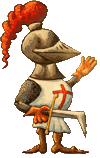 knight cartoon facing left