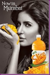 Katrina Kaif is the brand ambassadors of 'Slice Aamsutra'. the photoshoot of ads