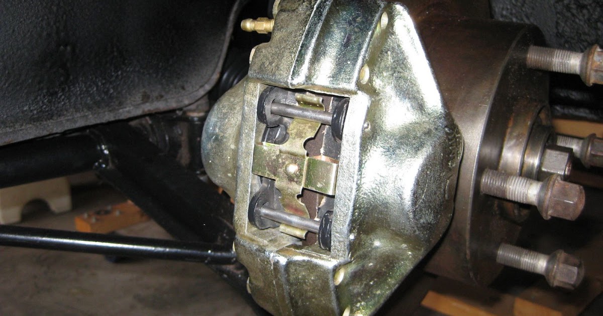 Hart's 1973 Porsche 914 Restoration / EV Conversion Brake Calipers Installed