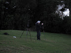 Our sunset set up at Lake Terawera