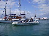 Crossing Yarmouth Harbor.