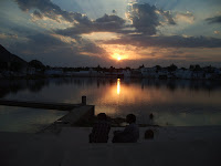 Sunset over Pushkar Lake