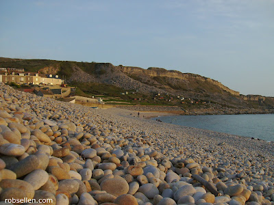 Sunset over Chesil