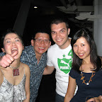 I don't know the girl on the left, but apparently she was hungry.