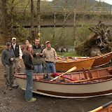 People gathering for the launch of the  2009 McKenzie River Drift Boat Parade