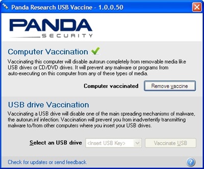 Panda Research USB Vaccine