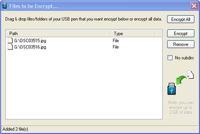 Files to be encrypt...