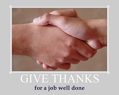 Giving thanks is not only good for a working relationship, but it’s great for the body, mind and soul as well