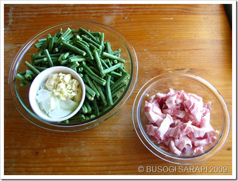 sitaw ingredients© BUSOG! SARAP! 2009
