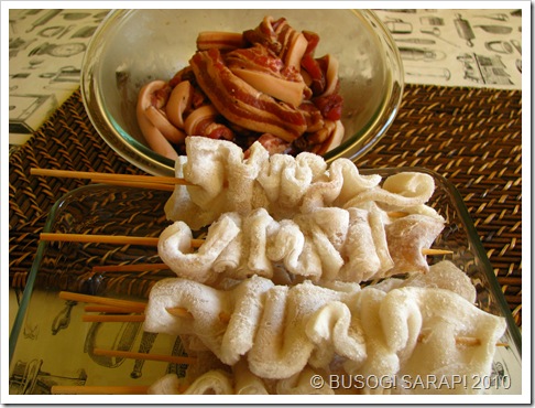 Marinated Pork and Skewered Balat© BUSOG! SARAP! 2010