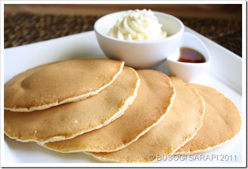PANCAKES WITH WHIPPED VANILLA CREAM & SYRUP© BUSOG! SARAP! 2011 PANCAKES WITH WHIPPED VANILLA CREAM & SYRUP© BUSOG! SARAP! 2011