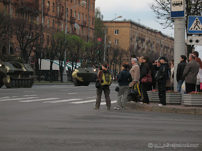 Репетиция парада. Дорога. 