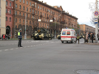 Репетиция парада. Дорога. 