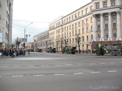 Репетиция парада. Дорога. 