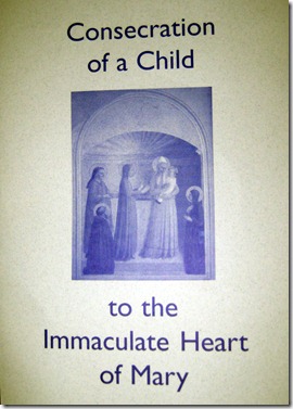consecration of a child