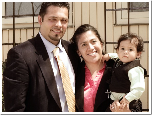 Dad Mom Gio First easter 2011 soft and faded