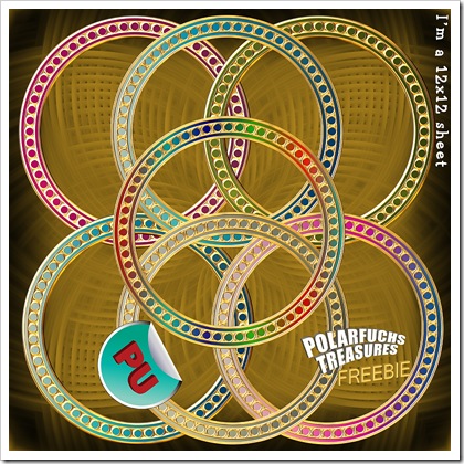digital scrapbooking freebies   Frame it (once more) round in fine Gold! New Freebie!
