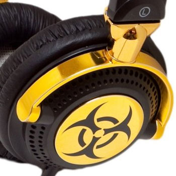 ifrogz EarPollution Nerve Pipe Headphones - Hazard (Black/Gold)