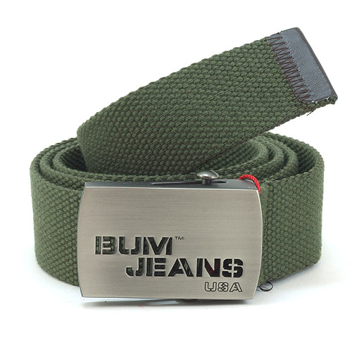 B.U.M. Equipment Canvas Belt - BEB037 (Army Green)