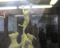 This is a giant butter sculpture. Doesn't it make the condiment a lot more appetizing?