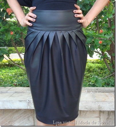 saia midi tulipa moda de novela estilo jaqueline - 01