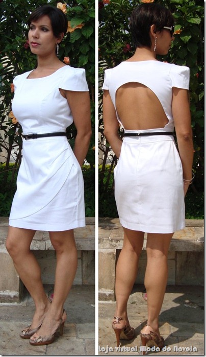 vestido manga copinho moda de novela estilo desiré - 07 b vestido manga copinho moda de novela estilo desiré - 07 b