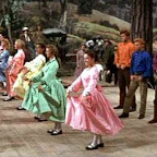 The barn raisin' in Seven Brides for Seven Brothers