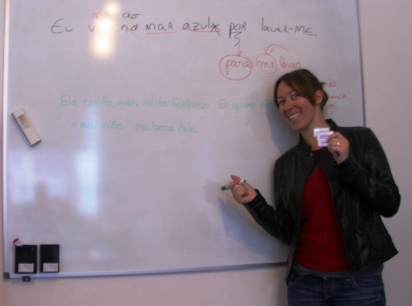 A student in the classroom